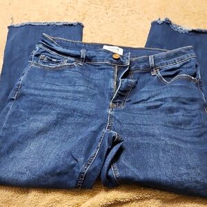 Trendy Blue Ankle Jeans for Women